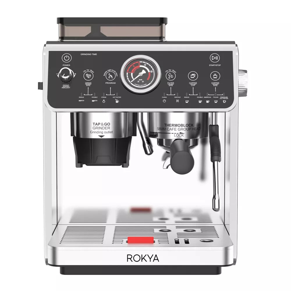 Rokya R1 Professional Espresso Coffee Machine - Dual Boiler System